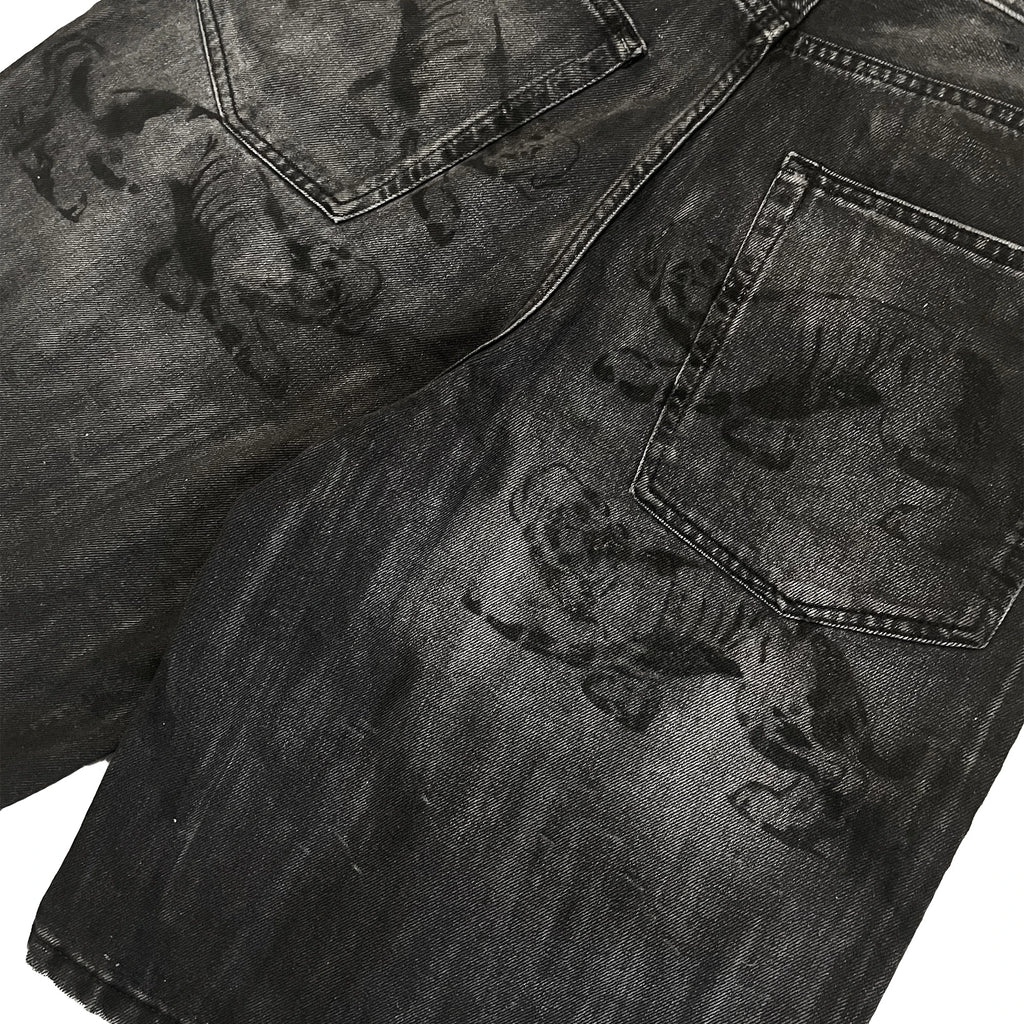 "LONZA" WAXED BAGGY JORTS (1/1)