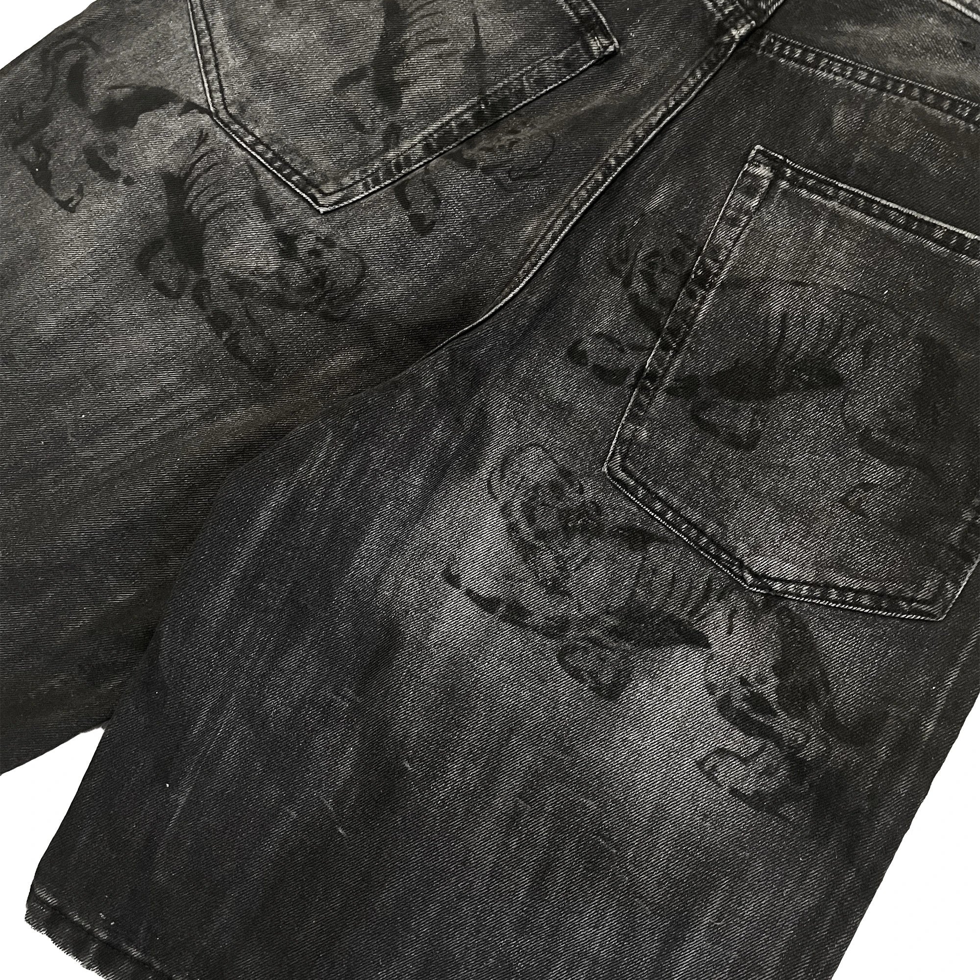 "LONZA" WAXED BAGGY JORTS (1/1)