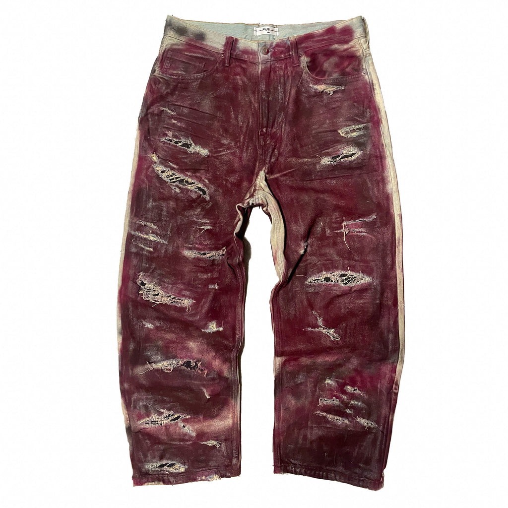 VANNI BAGGY WAXED JEANS (1/1)