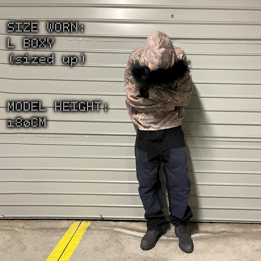 SLP HOTLINE FUR HOODIE heavyweight fleece hoodie by SL33PY — unisex streetwear sl33py.co OUTFIT SIZE CHART