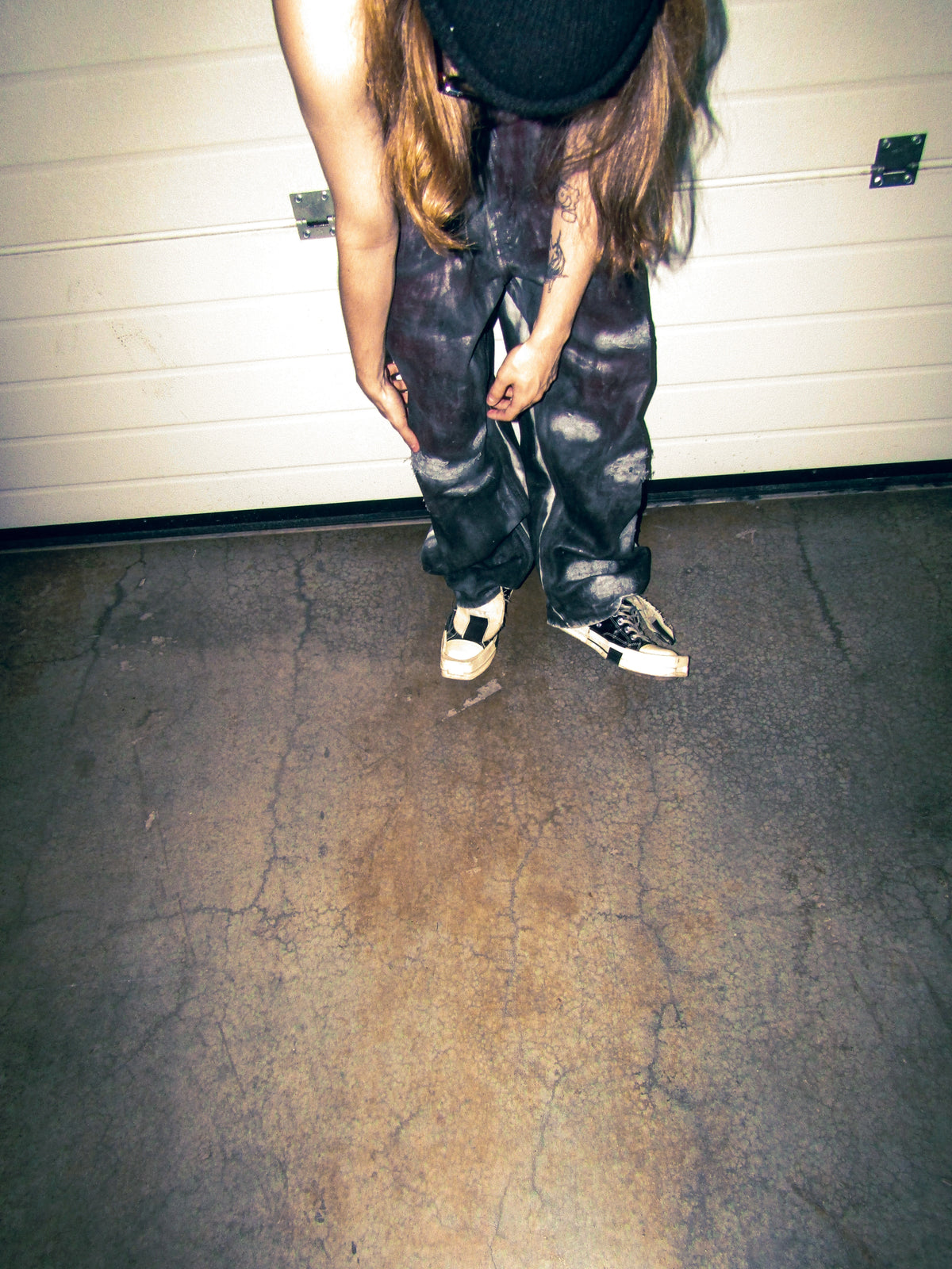 "JACK" WAXED BAGGY JEANS (1/1)