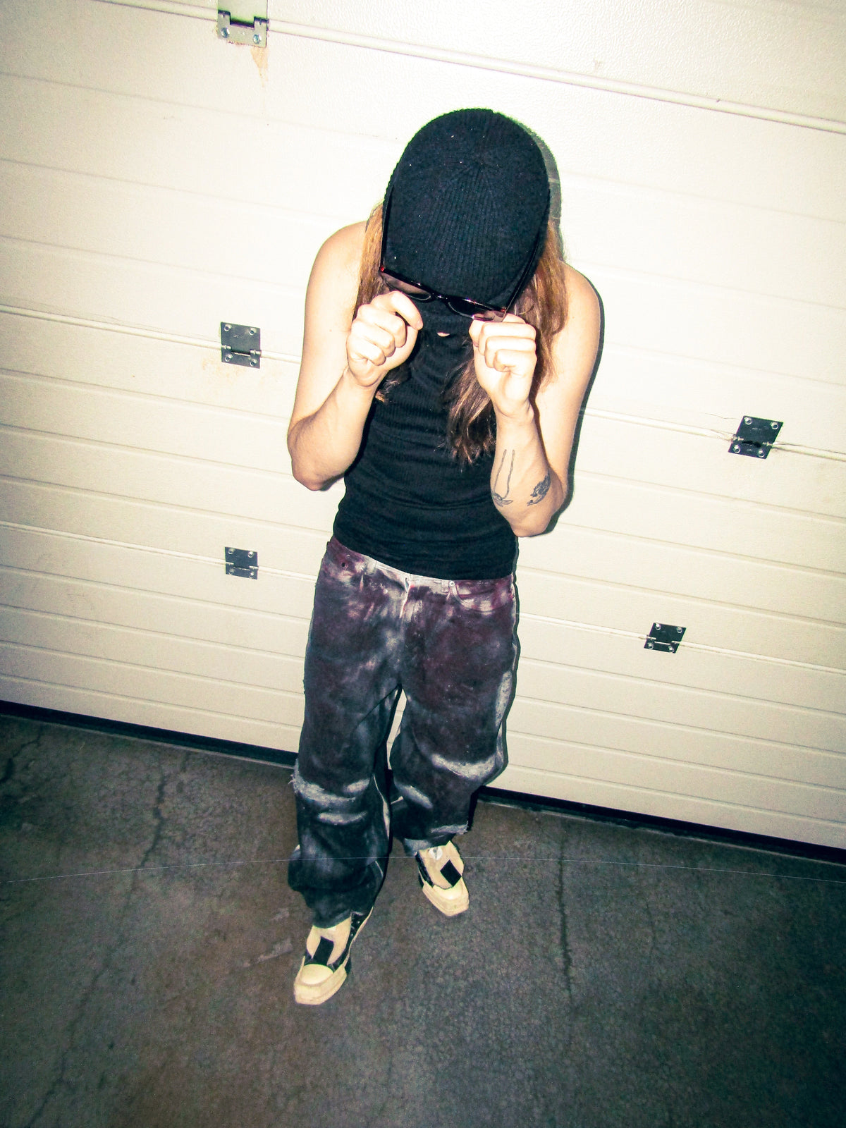 "JACK" WAXED BAGGY JEANS (1/1)