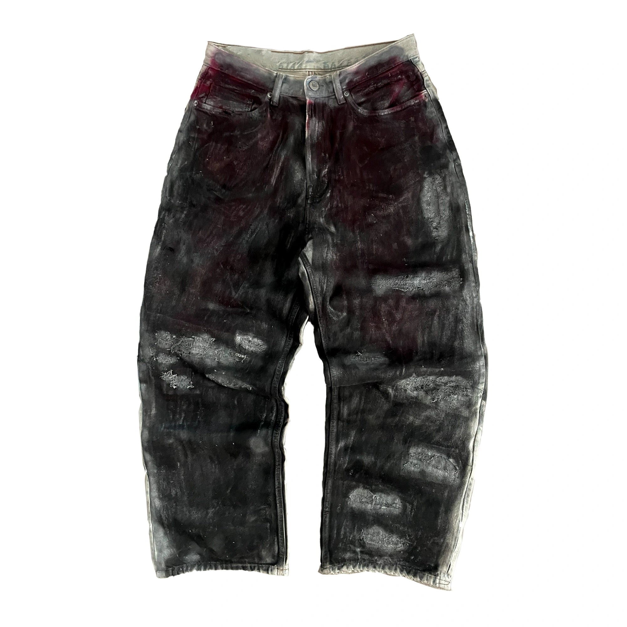 "JACK" WAXED BAGGY JEANS (1/1)