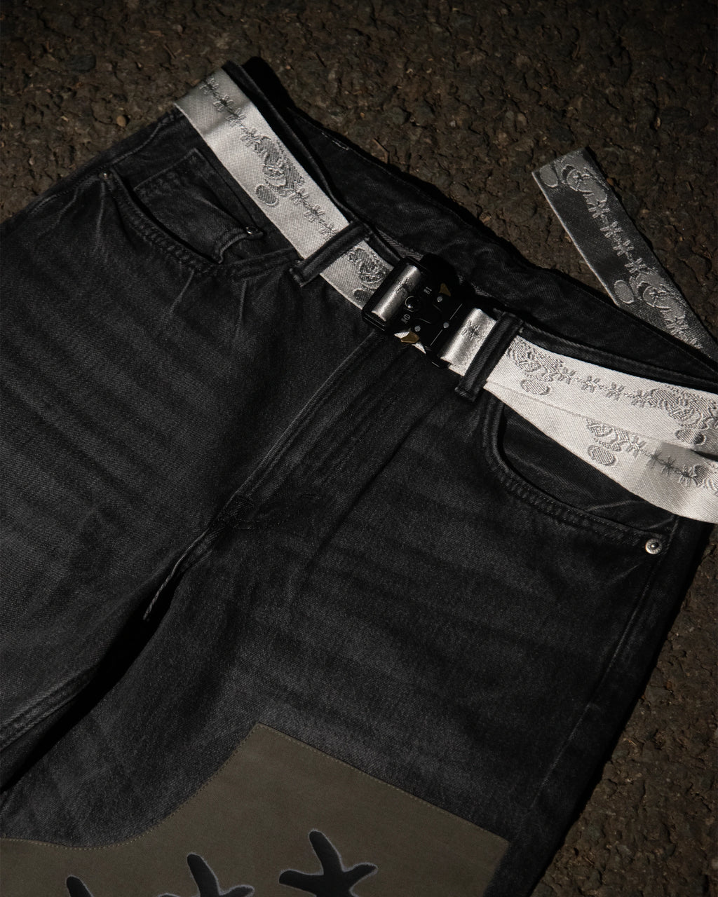 SL33PY RUFFIAN BELT WOVEN LOGO TACTICAL BUCKLE STREETWEAR CLOTHING BRAND