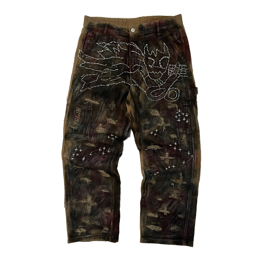 WAR-ANGEL WAXED CARPENTER PANTS (1/1)