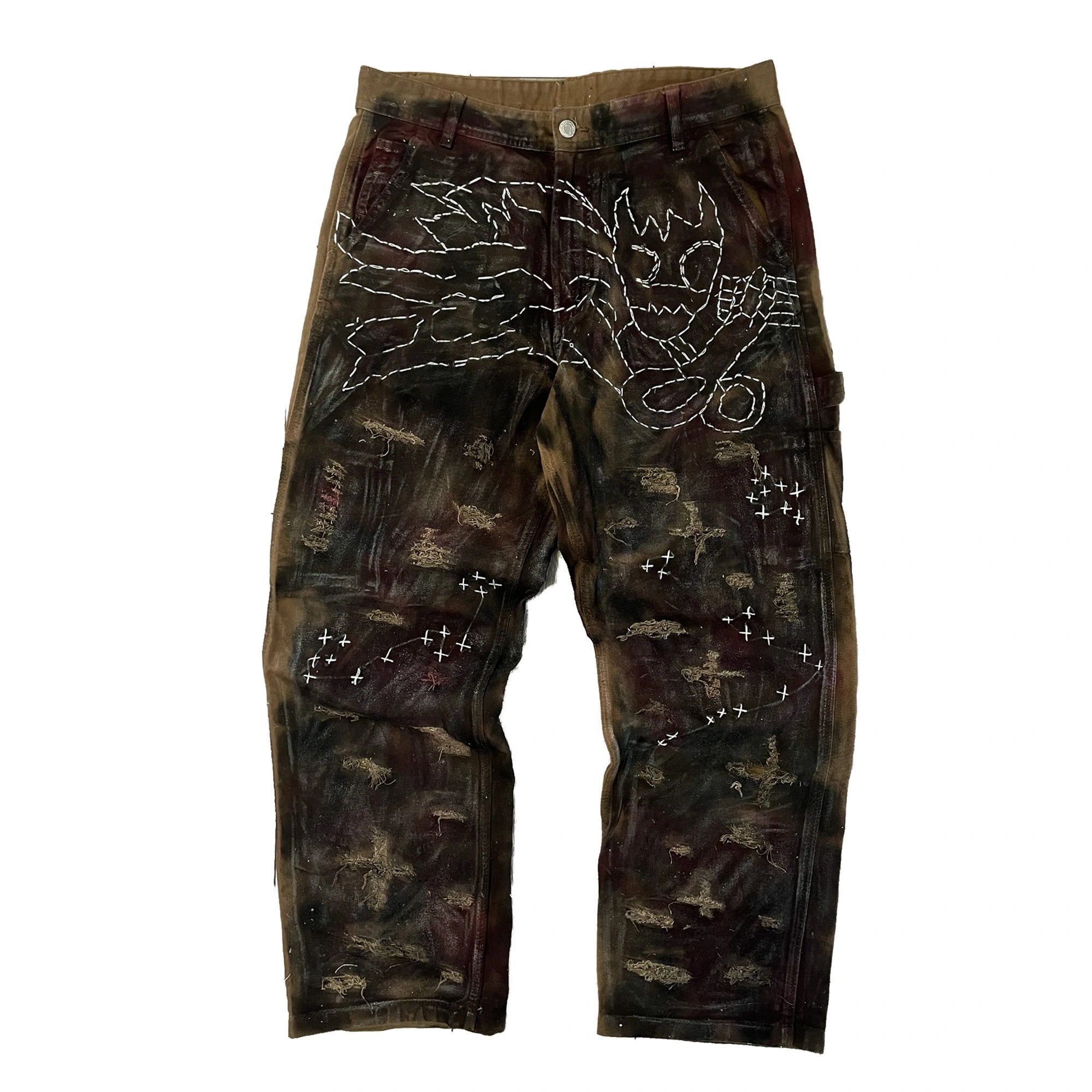 WAR-ANGEL WAXED CARPENTER PANTS (1/1)