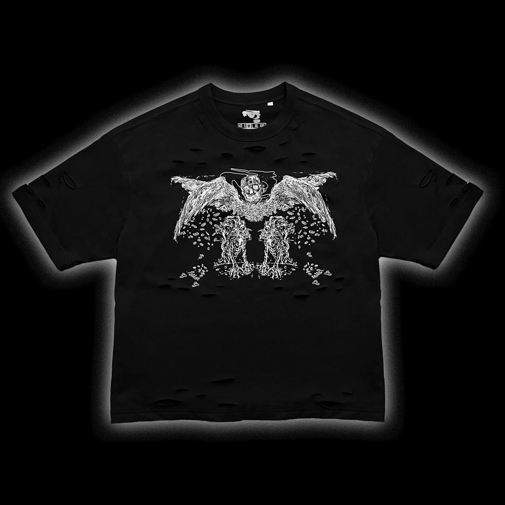 AVARICE TRIAL BOXY TEE (LIMITED , DISTRESSED/NORMAL)