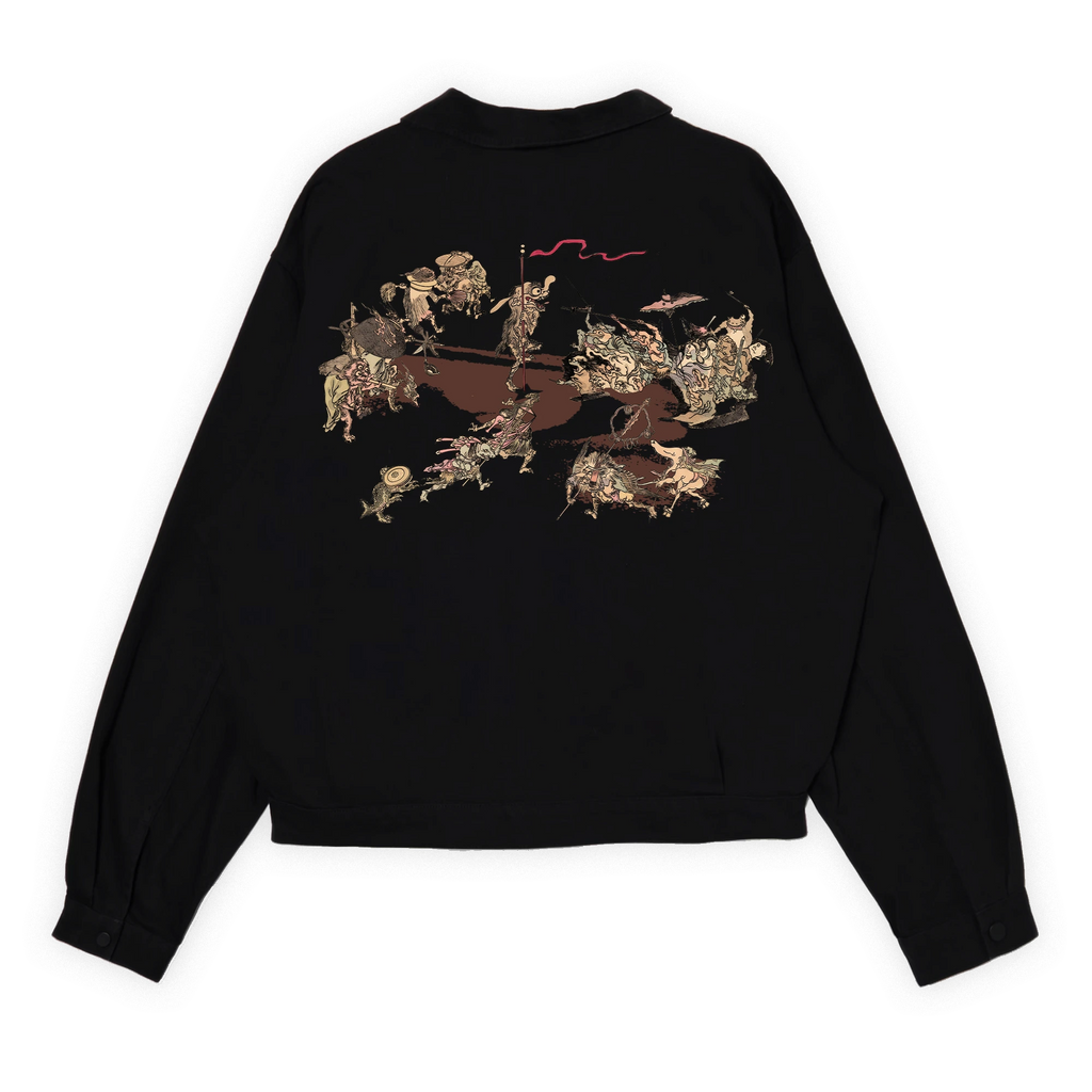 SL33PY ZUKUSHI WAR JACKET  streetwear by sl33py clothing brand