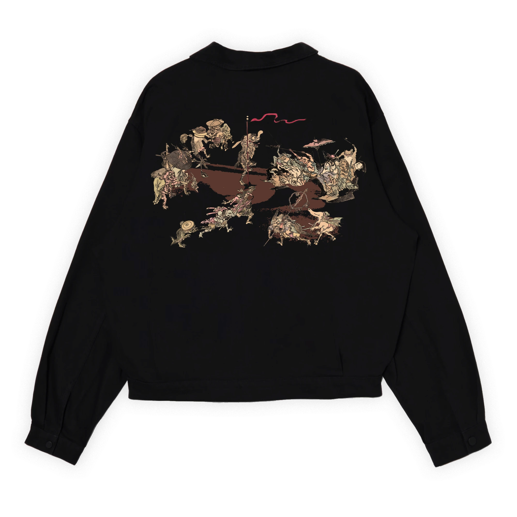 SL33PY ZUKUSHI WAR JACKET  streetwear by sl33py clothing brand