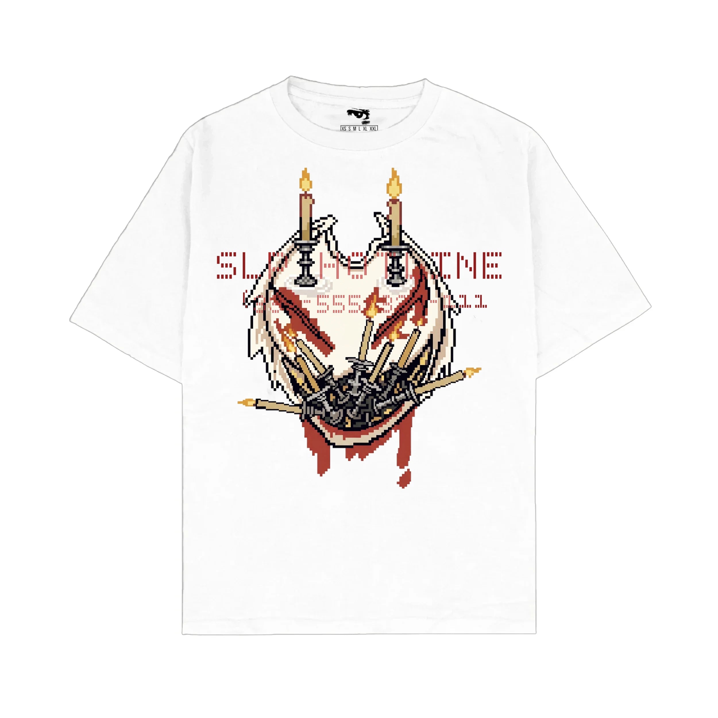 NO-ID JEAN OVERSIZED TEE (WHITE)