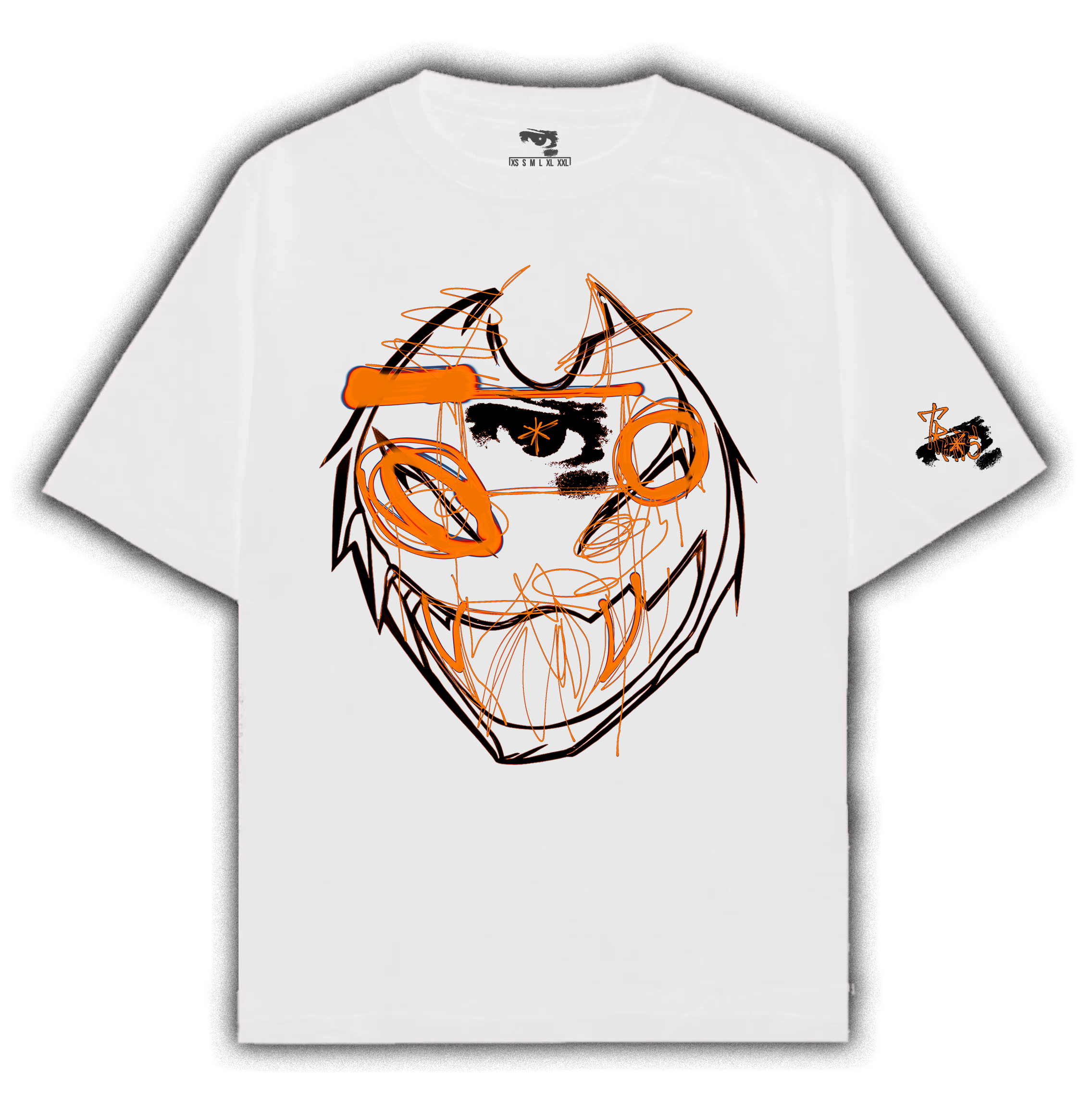 OVERSIZED FRENZIED JESTER TEE (ORANGE)