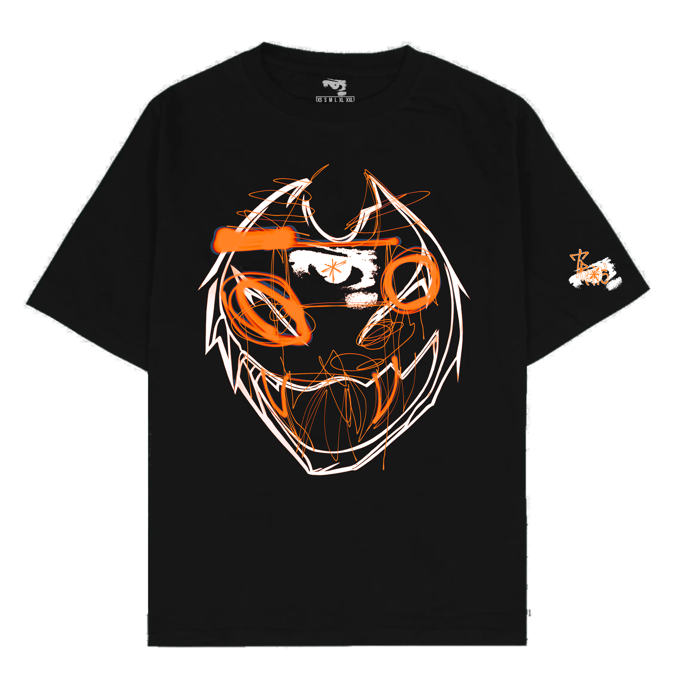 OVERSIZED FRENZIED JESTER TEE (ORANGE)