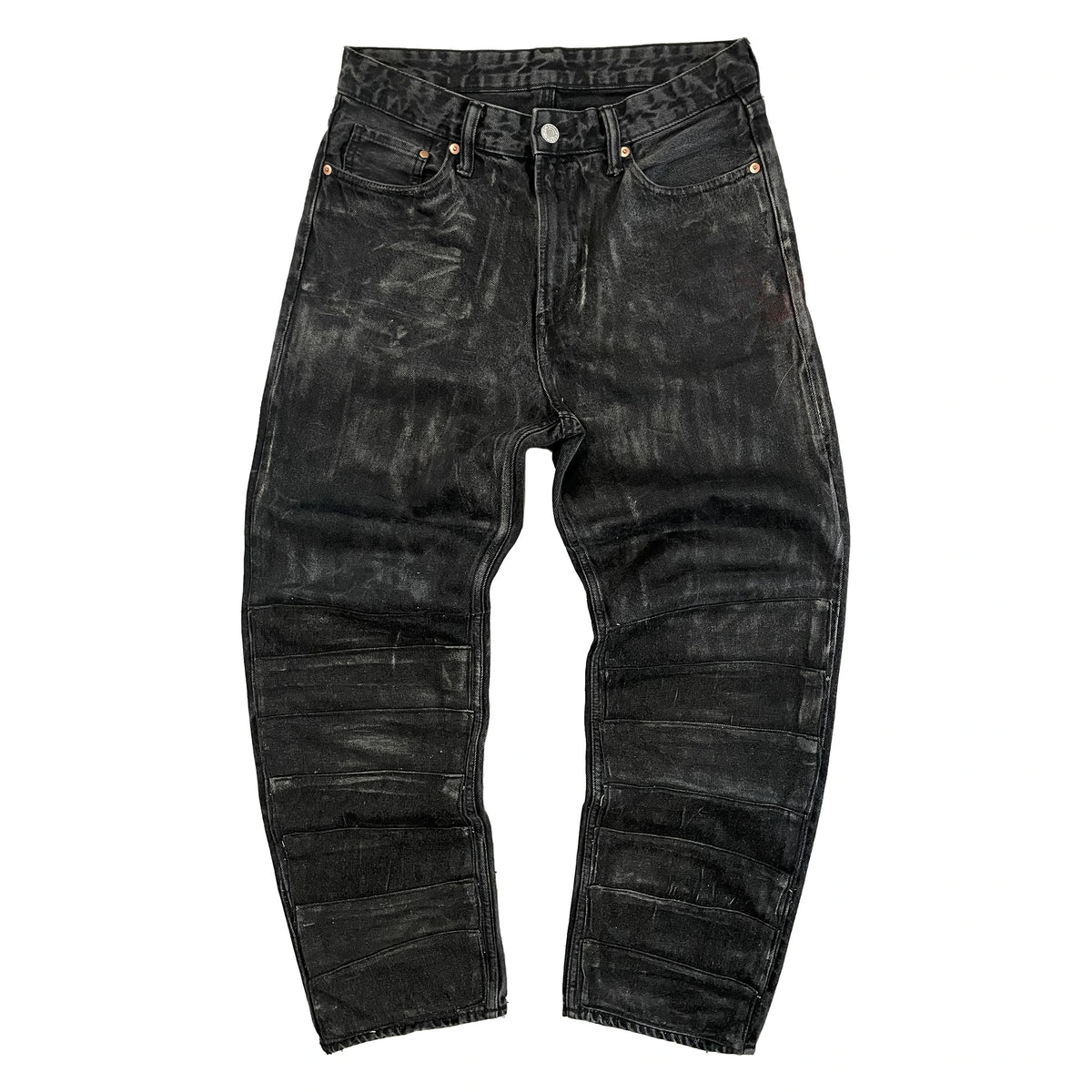 SHOCKSTARTER PLATED WAXED JEANS (1/1)
