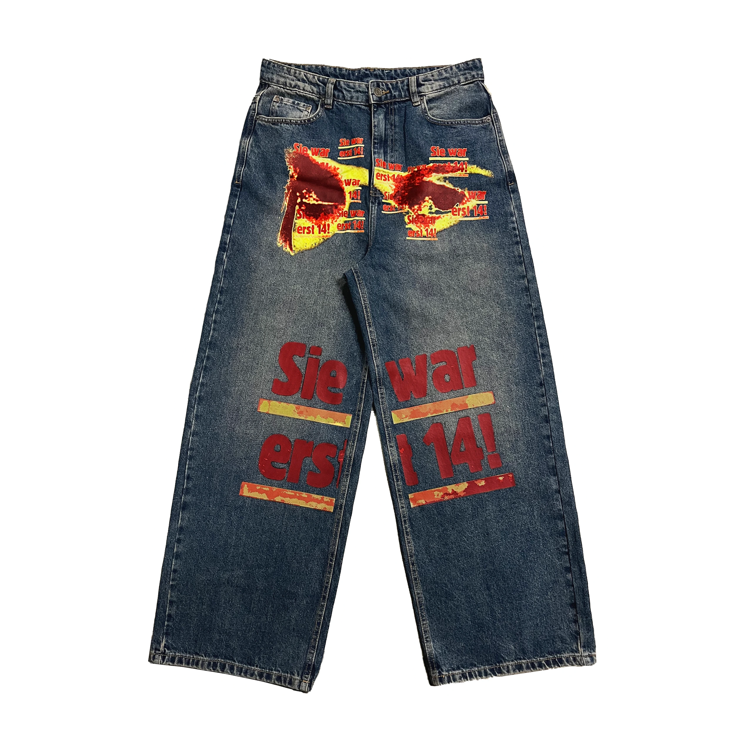 SL33PY SIE WAR BAGGY JEANS streetwear by sl33py clothing brand