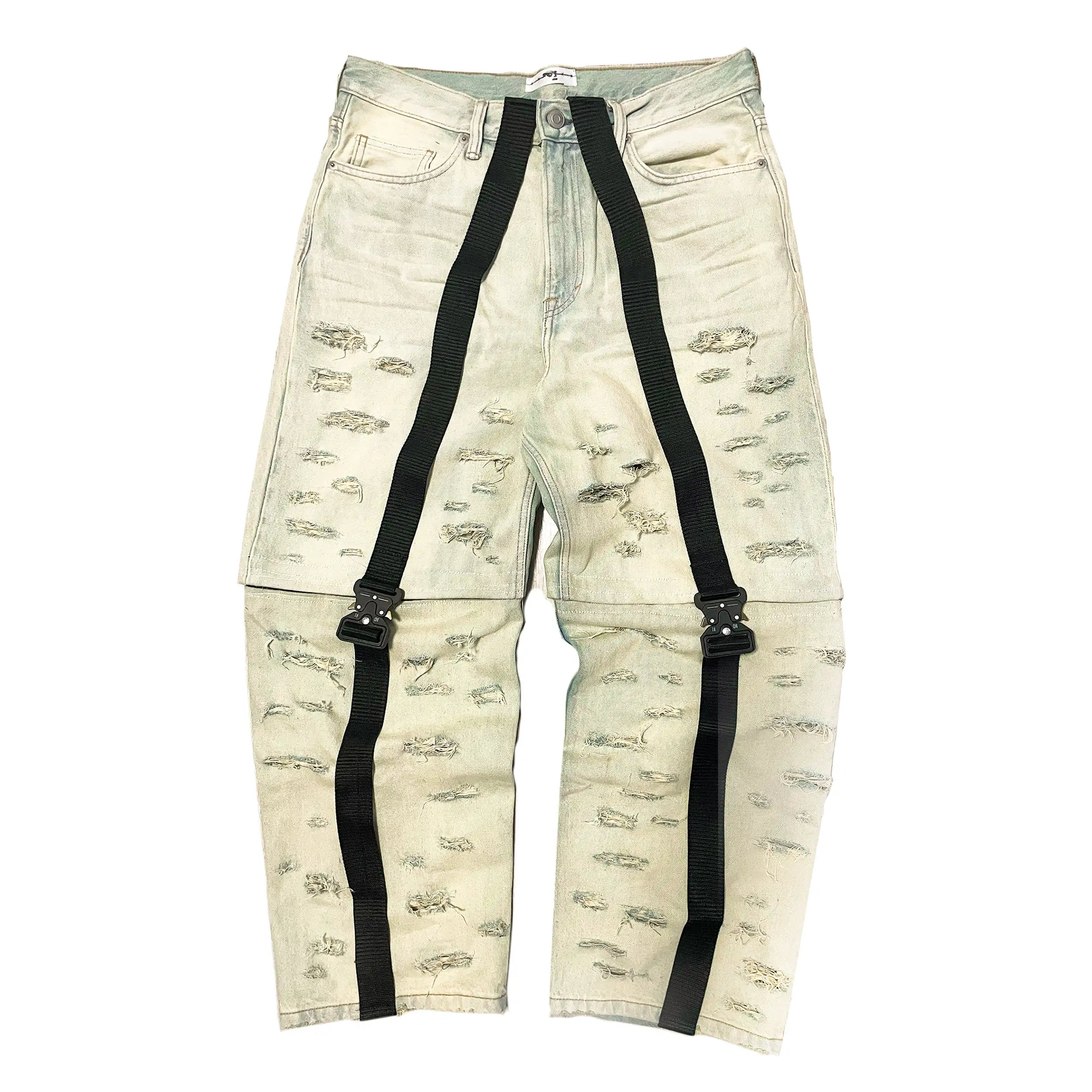 NO-ID OPERATOR 2 IN 1 BAGGY JEANS (&JORTS)