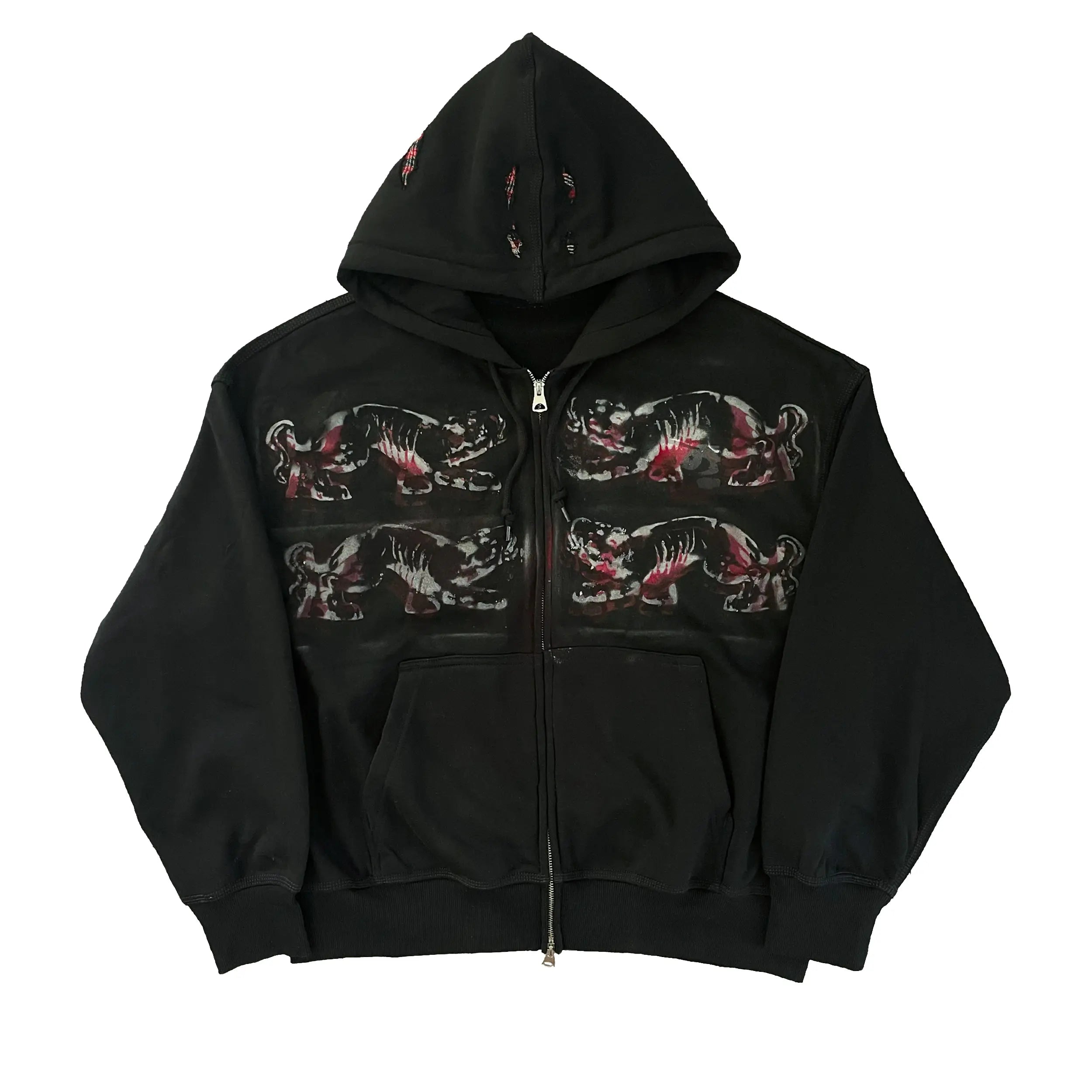 "LONZA" DOUBLE ZIP OVERSIZED HOODIE